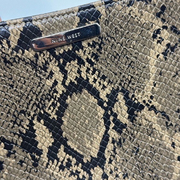 Vintage Y2K snakeskin underarm handbag purse Nine West - Picture 6 of 8